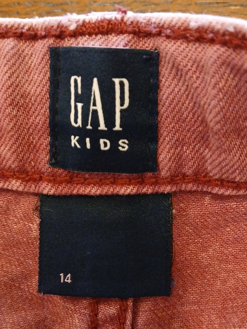 GAP Kids Relaxed Wide Leg Cargo Jeans in Dusty Rose